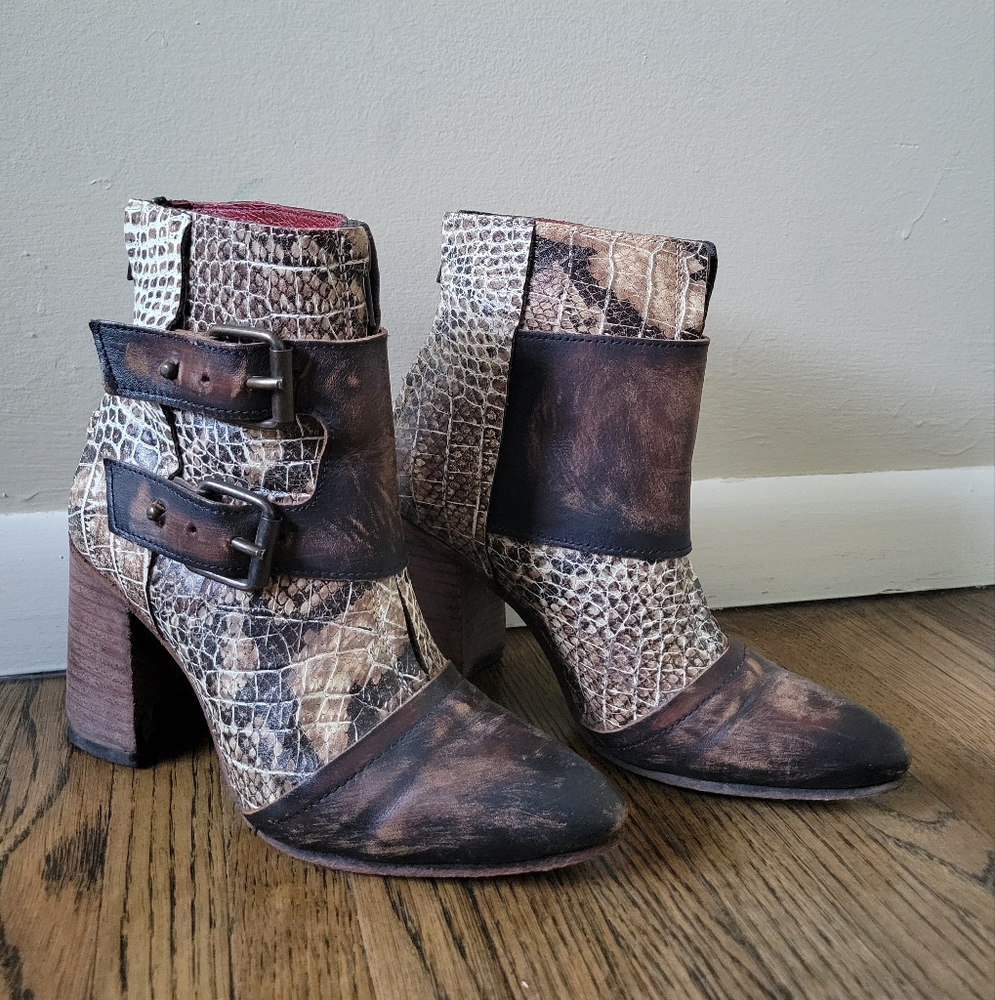 Freebird by Steven, Joey Boots, Black Multi